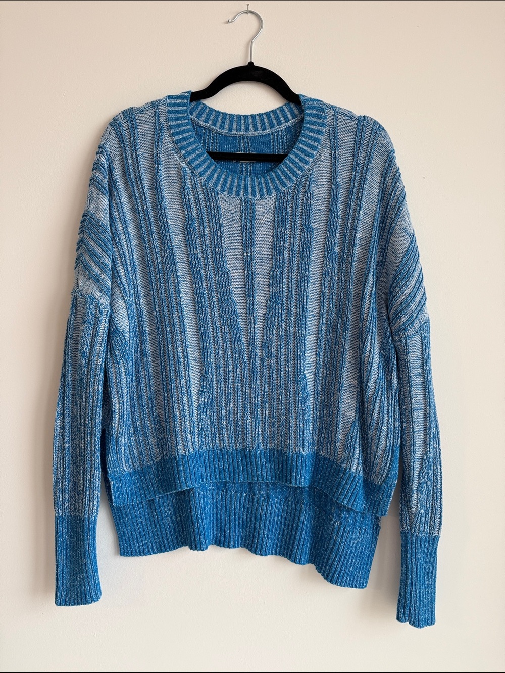Pilcro by Anthropologie Blue Knit Crewneck Sweater - Women